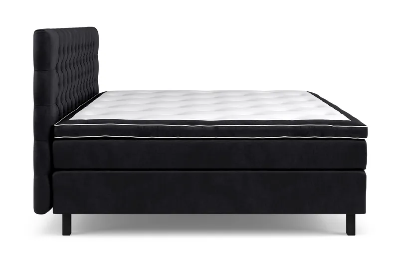 Celine Sängpaket 210x210cm - Svart/Sammet - Products - Möbler - Säng - Kontinentalsäng
