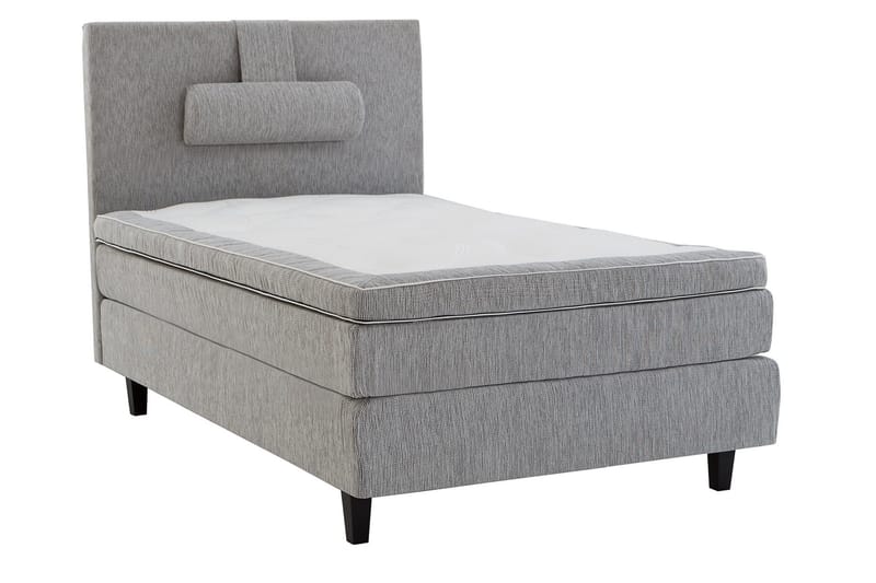 Charleston Kontinentalsäng 120x200 Fast Polyeterskum, Ljusgrå