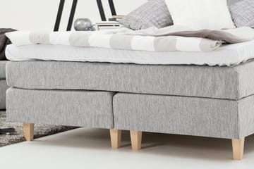 Charleston Kontinentalsäng 160x200 Fast Polyeterskum - Ljusgrå - Products - Möbler - Säng - Kontinentalsäng