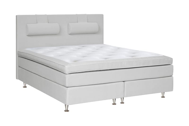 Charleston Kontinentalsäng 210x210 Fast Valbar Malaga - Malaga Ljusgrå - Products - Möbler - Säng - Kontinentalsäng