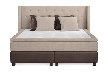 Två bruna, två beiga kuddar ingår - Beige/Brun