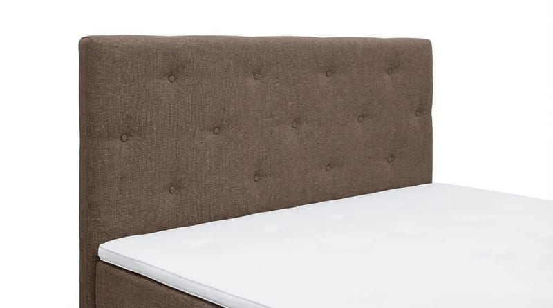 Dream Komplett Sängpaket 160x200 cm Assymetriska knappar - Brun - Products - Möbler - Säng - Kontinentalsäng