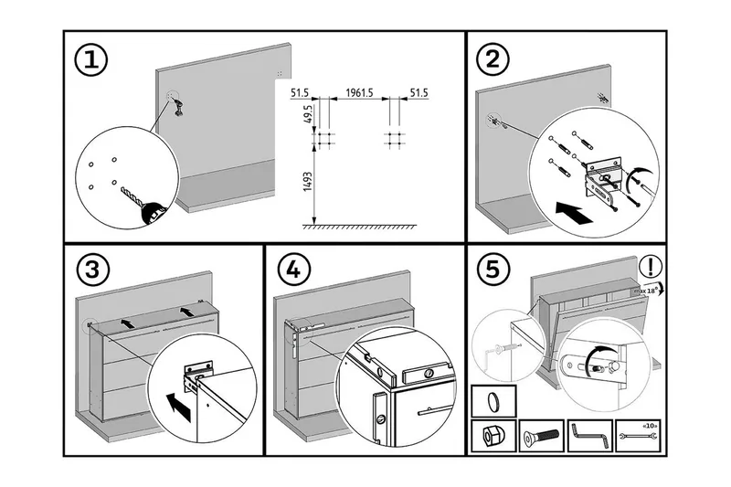 Concept Pro Sängskåp 237x104x217 cm Wilson & Wood White High gloss - Products - Möbler - Säng - Gästsäng & extrasäng - Sängskåp