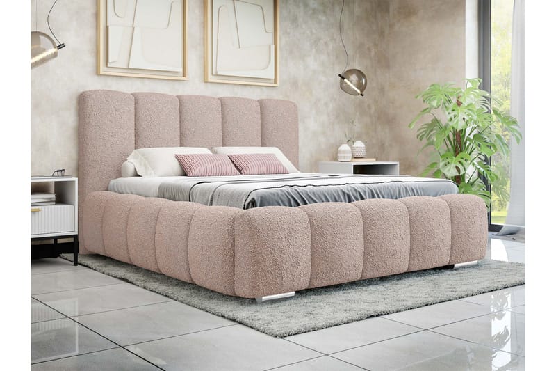 Gioia Förvaringssäng 140x200 cm - Rosa - Products - Möbler - Säng - Säng med förvaring