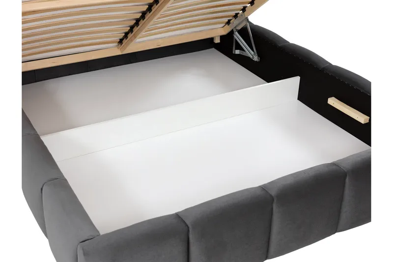 Gioia Förvaringssäng 140x200 cm - Svart - Products - Möbler - Säng - Säng med förvaring