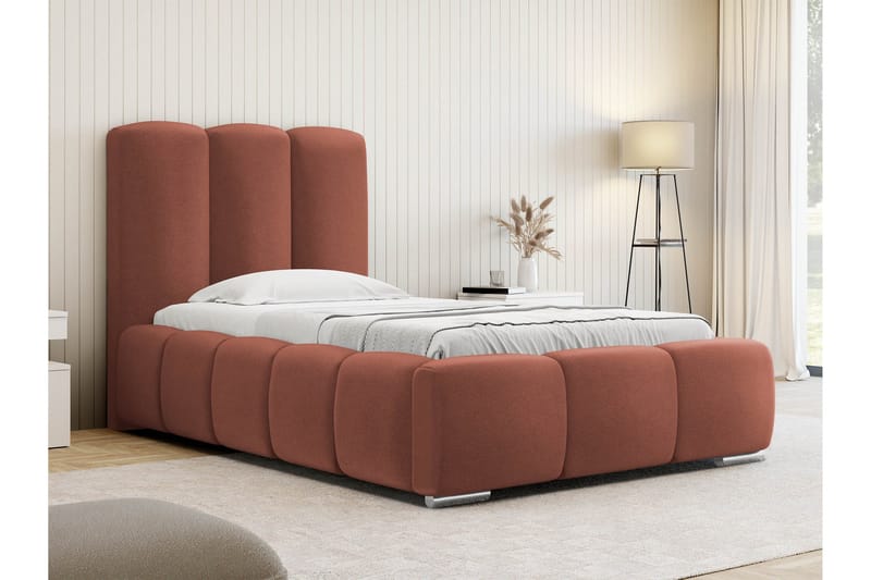 Gioia Sängram med Förvaring 90x200 cm - Rosa - Products - Möbler - Säng - Sängram & sängstomme