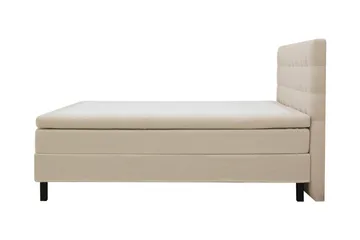 Hilton Komplett Sängpaket 160x200 cm Kontinentalsäng med rutad sänggavel - Beige / Teddy - Products - Möbler - Säng - Kontinentalsäng