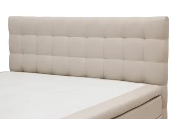Hilton Komplett Sängpaket 160x200 cm Kontinentalsäng med rutad sänggavel - Beige - Products - Möbler - Säng - Kontinentalsäng