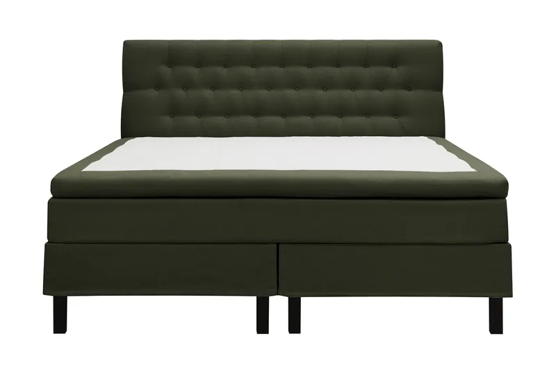 Hilton Komplett Sängpaket 180x200 cm Kontinentalsäng med diamant sänggavel - Grön - Products - Möbler - Säng - Kontinentalsäng