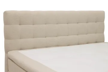 Hilton Komplett Sängpaket 180x200 cm Kontinentalsäng med rutad sänggavel - Beige / Teddy - Products - Möbler - Säng - Kontinentalsäng
