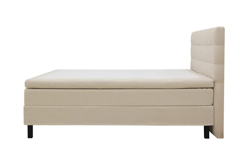 Hilton Komplett Sängpaket 180x200 cm Kontinentalsäng med rutad sänggavel - Beige / Teddy - Products - Möbler - Säng - Kontinentalsäng