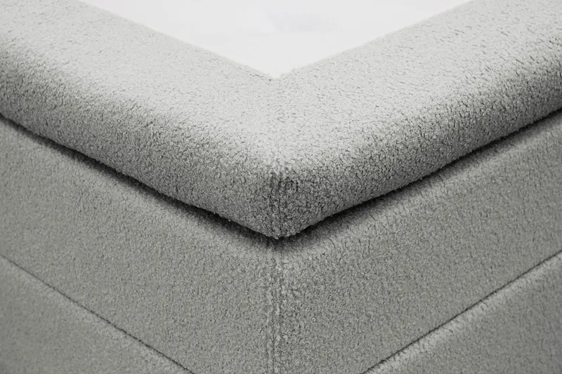 Hilton Komplett Sängpaket 180x200 cm Kontinentalsäng med rutad sänggavel - Grå - Products - Möbler - Säng - Kontinentalsäng