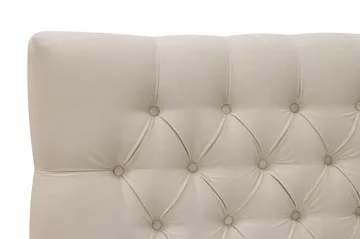 Hilton Lyx Komplett Sängpaket 160x200 cm Kontinentalsäng med knappad sänggavel i sammet - Beige / Sammet - Products - Möbler - Säng - Kontinentalsäng