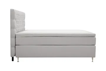 Hilton Lyx Komplett Sängpaket 180x200 cm Kontinentalsäng med knappad sänggavel - Grå - Products - Möbler - Säng - Kontinentalsäng