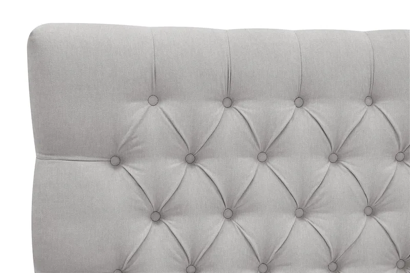 Hilton Lyx Komplett Sängpaket 180x200 cm Kontinentalsäng med knappad sänggavel - Grå - Products - Möbler - Säng - Kontinentalsäng