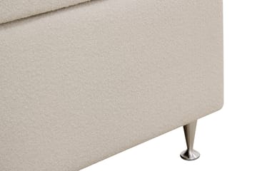 Hilton Lyx Komplett Sängpaket 180x200 cm Kontinentalsäng med knappad sänggavel i bouclé - Ivory / Bouclé - Products - Möbler - Säng - Kontinentalsäng