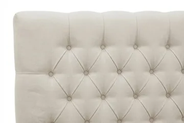 Hilton Lyx Komplett Sängpaket 180x200 cm Kontinentalsäng med knappad sänggavel i chenille - Beige - Products - Möbler - Säng - Kontinentalsäng