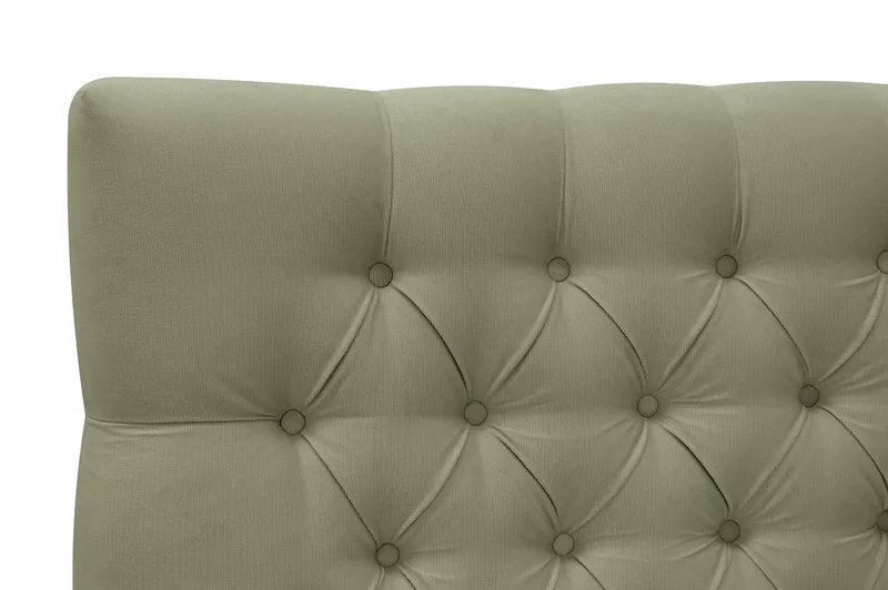 Hilton Lyx Komplett Sängpaket 180x200 cm Kontinentalsäng med knappad sänggavel i sammet - Olivgrön - Products - Möbler - Säng - Kontinentalsäng