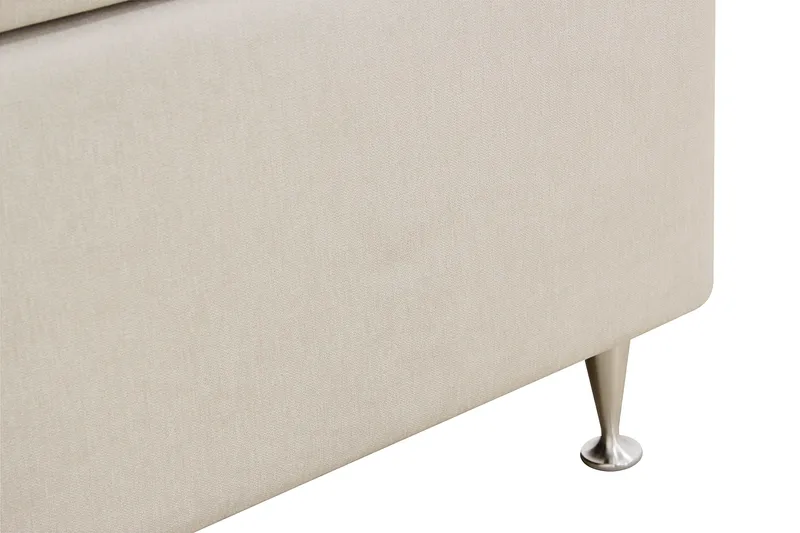 Hilton Lyx Komplett Sängpaket 180x200 cm Kontinentalsäng med knappad sänggavel - Ljusbeige - Products - Möbler - Säng - Kontinentalsäng