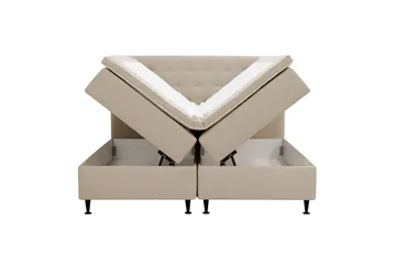 Hilton Plus Komplett Sängpaket med Förvaring 160x200 cm - Beige - Products - Möbler - Säng - Enkelsäng