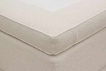 Hilton Premium Komplett Sängpaket 160x200 cm Kontinentalsäng med Sänggavel - Ljusbeige Bouclé - Products - Möbler - Säng - Kontinentalsäng