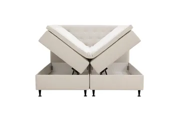 Hilton Plus Komplett Sängpaket med Förvaring 180x200 cm - Ljusbeige - Products - Möbler - Säng - Säng med förvaring