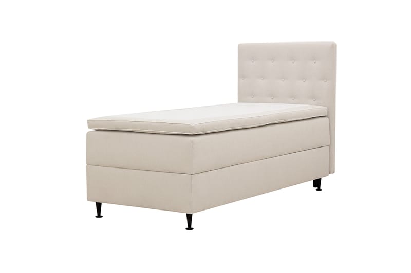 Hilton Plus Komplett Sängpaket med Förvaring 90x200 cm - Ljusbeige - Products - Möbler - Säng - Säng med förvaring