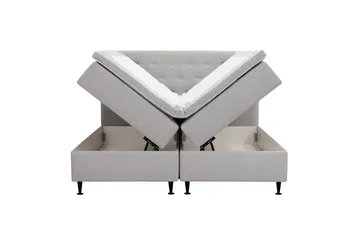 Hilton Plus Komplett Sängpaket med Förvaring 180x200 cm - Grå - Products - Möbler - Säng - Säng med förvaring