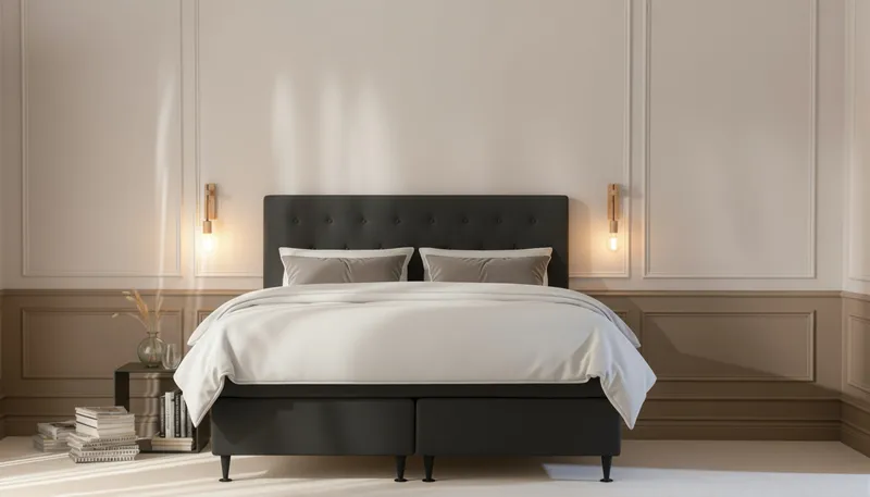 Hilton Plus Komplett Sängpaket 180x200 cm - Antracit - Products - Möbler - Säng - Komplett sängpaket