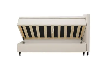 Hilton Plus Komplett Sängpaket med Förvaring 90x200 cm - Ljusbeige - Products - Möbler - Säng - Säng med förvaring