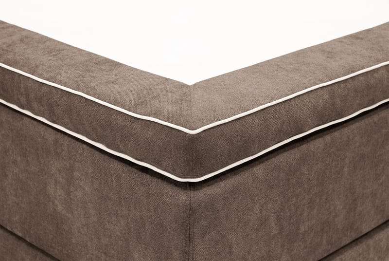 Hilton Premium Komplett Sängpaket 160x200 cm Kontinentalsäng med Sänggavel - Brun Tyg - Products - Möbler - Säng - Kontinentalsäng