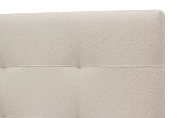 Hilton Premium Komplett Sängpaket 160x200 cm Kontinentalsäng med Sänggavel - Ljusbeige Bouclé - Products - Möbler - Säng - Kontinentalsäng
