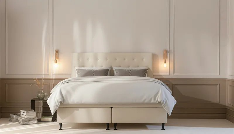 Hilton Plus Komplett Sängpaket 180x200 cm - Ljusbeige - Products - Möbler - Säng - Komplett sängpaket