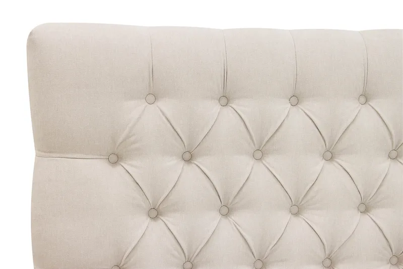 HVILA Lyx Komplett Sängpaket 160x200 cm Kontinentalsäng med knappad sänggavel - Ljusbeige - Products - Möbler - Säng - Kontinentalsäng