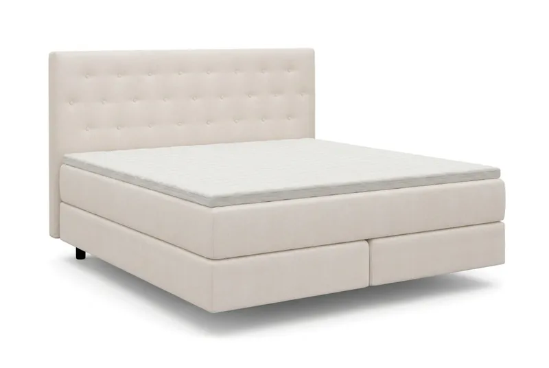 HVILA Premium Sängpaket Kontinentalsäng 180x200 cm med svävande effekt inkl. Bäddmadrass i Memoryskum med Tvättbar klädsel - Memoryskum - Products - Möbler - Säng - Komplett sängpaket