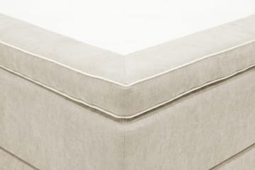 HVILA Premium Komplett Sängpaket 180x200 cm Kontinentalsäng med Sänggavel - Beige Tyg - Products - Möbler - Säng - Kontinentalsäng