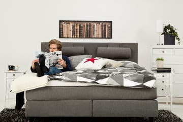 James Kontinentalsäng 160x200 cm - Ljusgrå - Products - Möbler - Säng - Kontinentalsäng