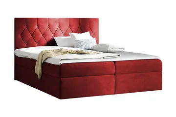 Jitendera Sängpaket Kontinentalsäng 180x200 cm med Förvaring - Röd - Products - Möbler - Säng - Komplett sängpaket