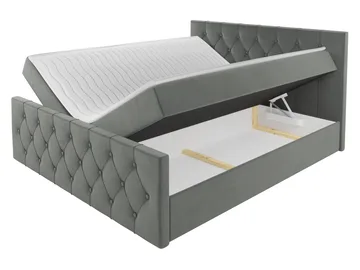 Jitendra Sängpaket Kontinentalsäng 160x200 cm med Förvaring - Blå - Products - Möbler - Säng - Komplett sängpaket