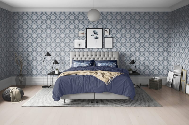 Joluma Kontinentalsäng Fast 120x200 cm, (+Fler val) 120x200 cm Ljusgrå