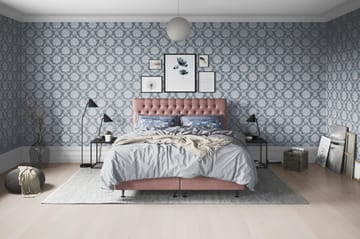 Joluma Kontinentalsäng Fast/Medium 180x200 cm - (+Fler val) 180x200 cm Mörkrosa - Products - Möbler - Säng - Kontinentalsäng