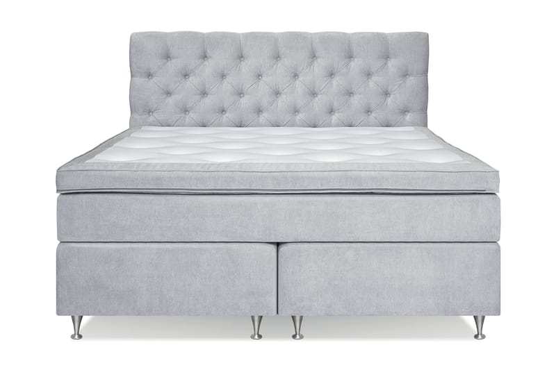 Joluma Kontinentalsäng Medium 160x200 cm - (+Fler val) 160x200 cm Ljusgrå - Products - Möbler - Säng - Kontinentalsäng
