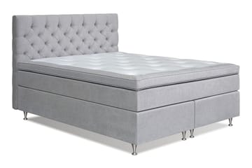 Joluma Sängpaket Fast 160x200 cm - (+Fler val) 160x200 cm Ljusgrå - Products - Möbler - Säng - Kontinentalsäng