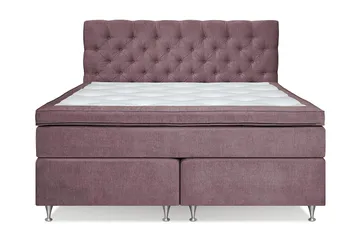 Joluma Sängpaket Fast 160x200 cm - (+Fler val) 160x200 cm Mörkrosa - Products - Möbler - Säng - Kontinentalsäng