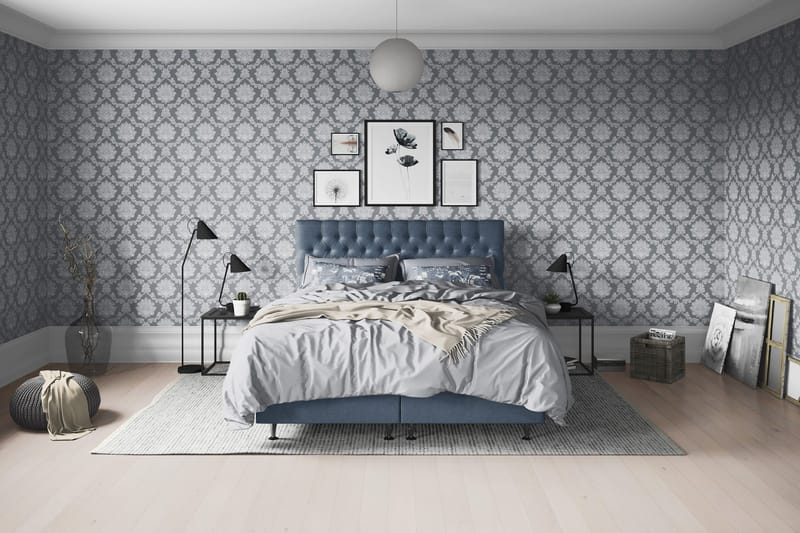 Joluma Sängpaket Fast 180x200 cm - (+Fler val) 180x200 cm Mörkblå - Products - Möbler - Säng - Enkelsäng