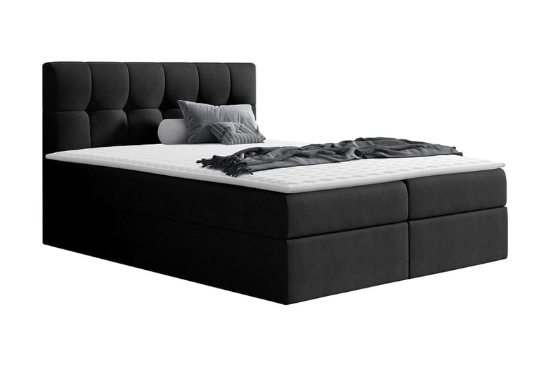 Kramvik Kontinentalsäng 160x200, Svart