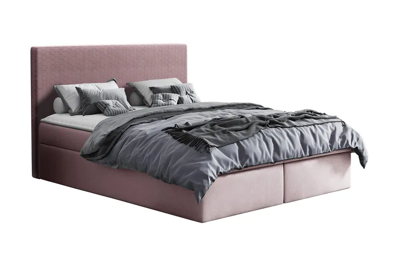 Laargard Kontinentalsäng medFörvaring 180x200 - Rosa - Products - Möbler - Säng - Säng med förvaring