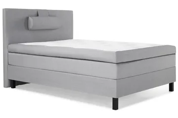 Lucky Komplett Sängpaket 120x200 Memory Slät Sänggavel  N - Nackkudde Stor Mellangrå - Products - Möbler - Säng - Enkelsäng