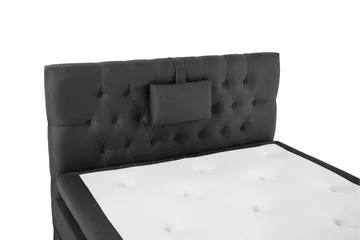 Lucky Komplett Sängpaket 120x200 Polyeter Diamant Sänggavel - Nackkudde Liten Svart/Grå - Products - Möbler - Säng - Enkelsäng