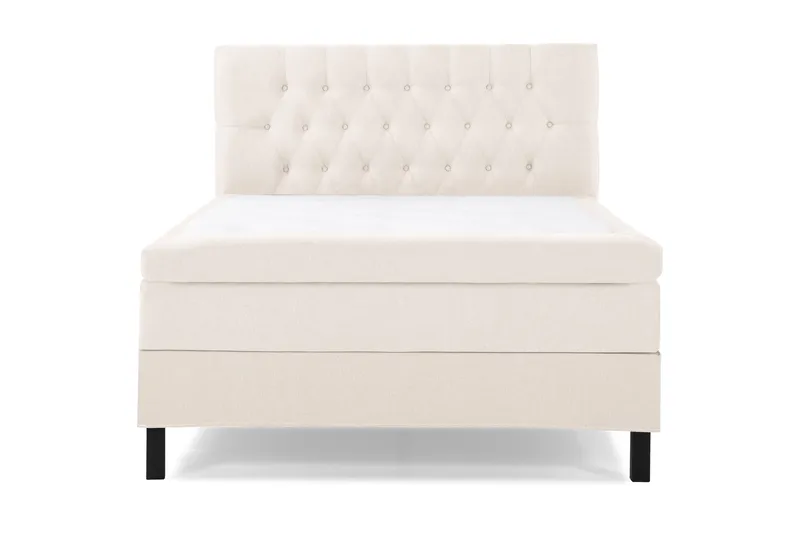 Lucky Komplett Sängpaket 120x200 Polyeter Diamant Sänggavel, Beige